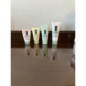 Lot of 4 Clinique Travel & Sample Firming Body,‎ Foaming Cleanser, & Lotion